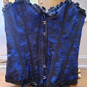 Black and Blue Corset